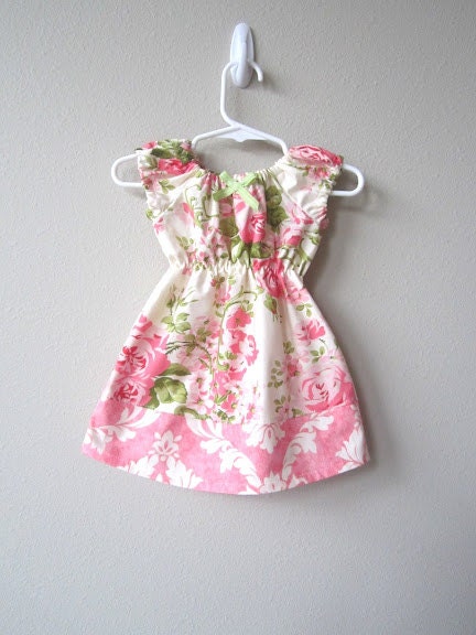 Baby Girl Dress, Rose Garden