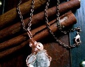 White Topaz Crystal Necklace