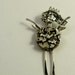 Angel Teagan Watches Time Fly - Up cycled Sterling, Watch Parts, And PMC - Art Jewelry Pendant - 1177