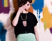 deco tribe copper necklace