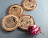 Coasters, Wood Coasters, Rustic Coasters, Rustic Decor