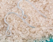 925 Sterling Silver Hypoallergenic French Coil Ear Wires - (15mm) x 6 pairs