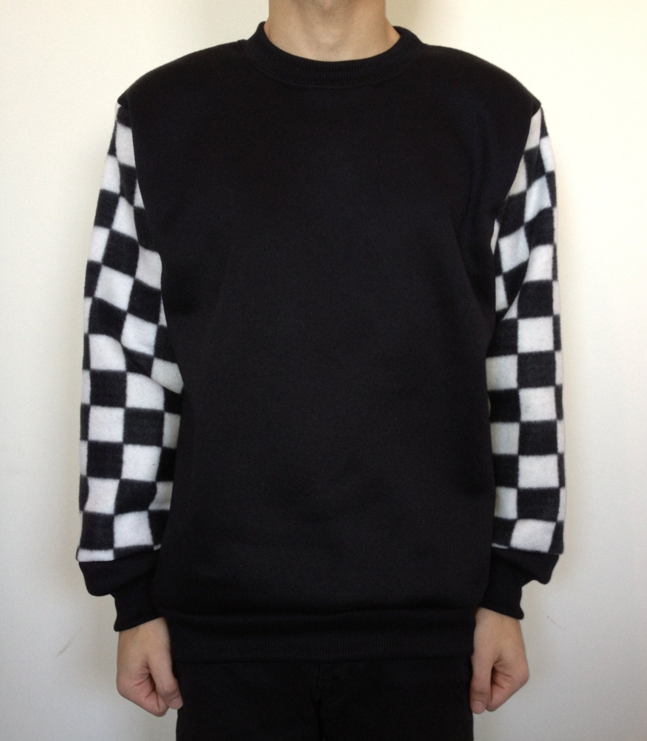 Checkerboard Pullover Sweater