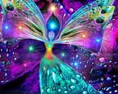 Chakra Art Angel Healing Rainbow Reiki Energy Art  Decor