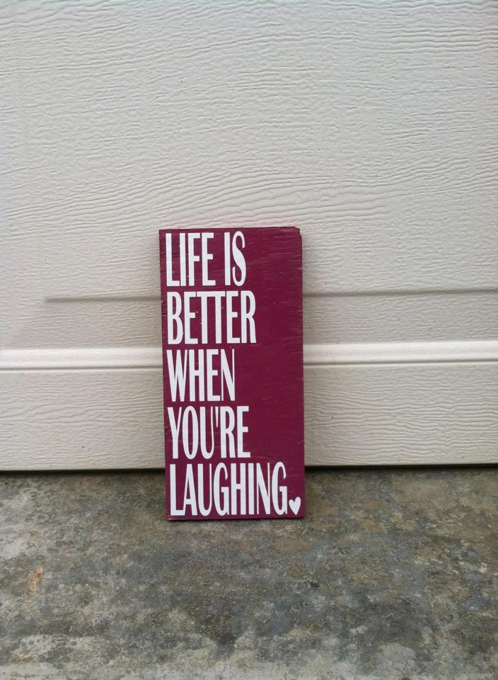 Life Is Better When You're Laughing 6x12 Wood Sign