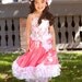 OOAK Vintage Coral Breeze Girls Summer Dress