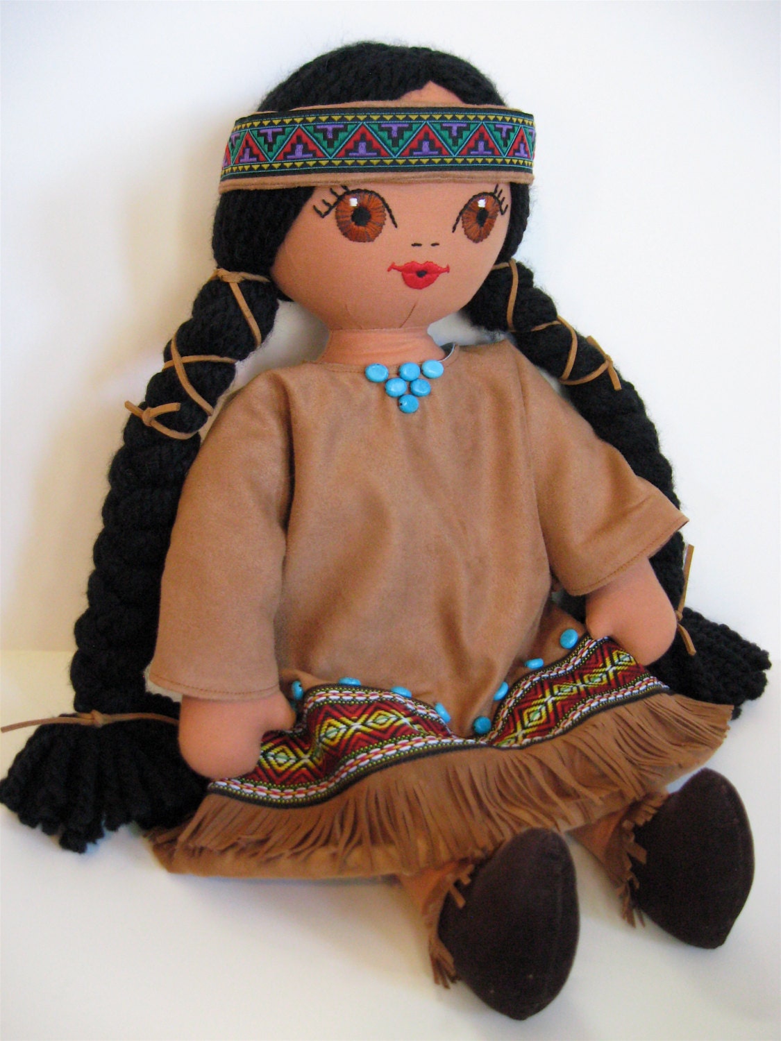 Native American Indian Soft Cloth Heirloom Doll