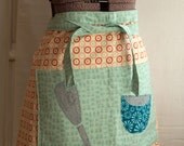 Half Apron with whisk and bowl