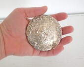 Sterling Silver Gorham Pocket Mirror Flowers 351