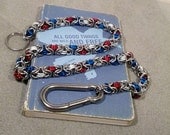 UNITED STATES of AMERICA Stainless Steel Byzantine Wallet Chain