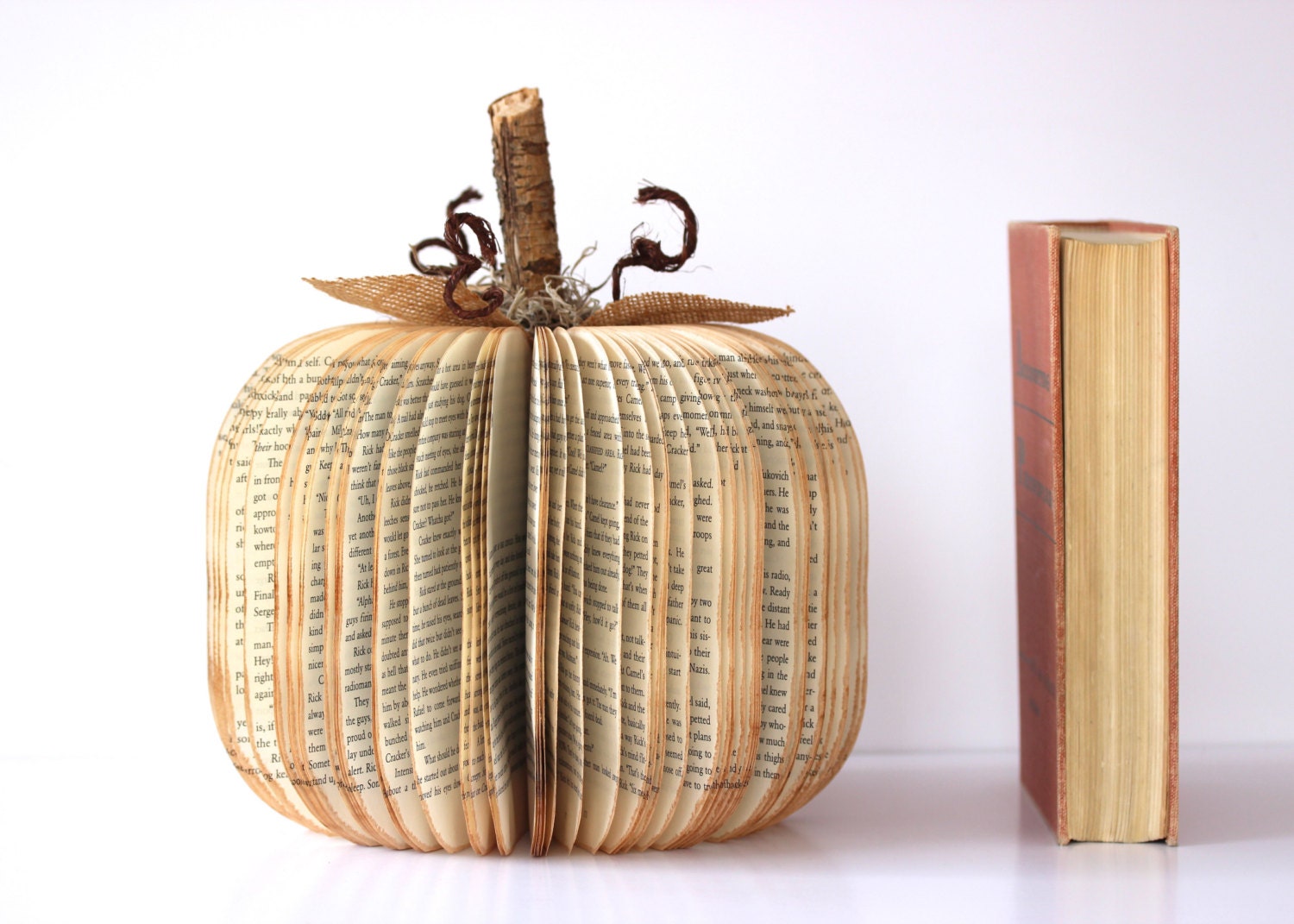 large BOOK PUMPKIN /// made to order