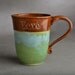 Love Stamped Coffee Mug Ready To Ship Coffee Tea Cocoa Mug by Symmetrical Pottery