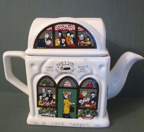 Wade English Life Tea Pot Polly's Teapot Café by WhatsOnTheShelf
