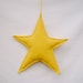 Eco Friendly Children - Star - Toy - Pillow - Bedroom Decor - Organic Cotton - Repurposed