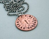 Copper Valar Morghulis Coin Necklace - Game of Thrones