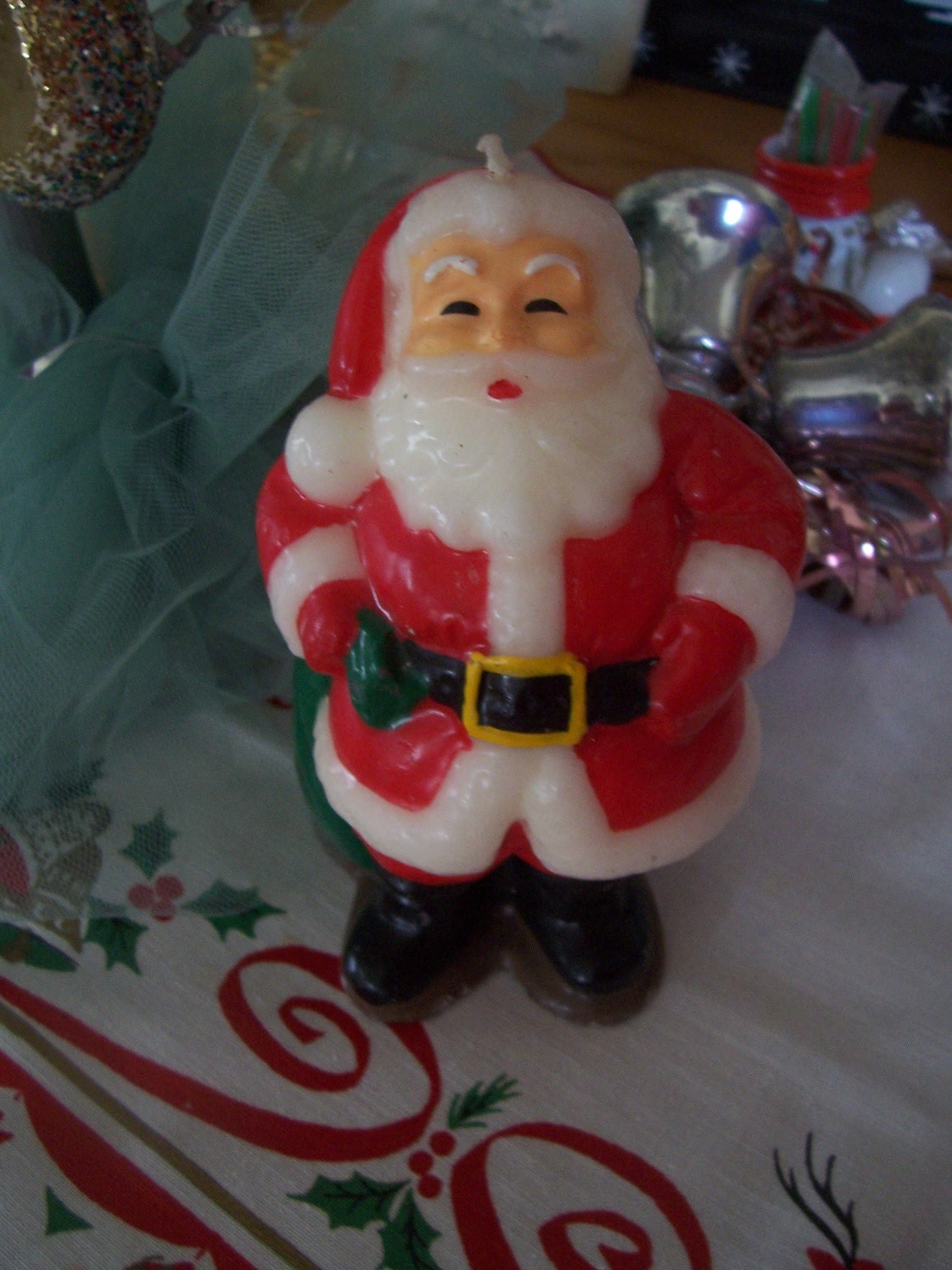 Vintage Santa Candle Gurley Capri