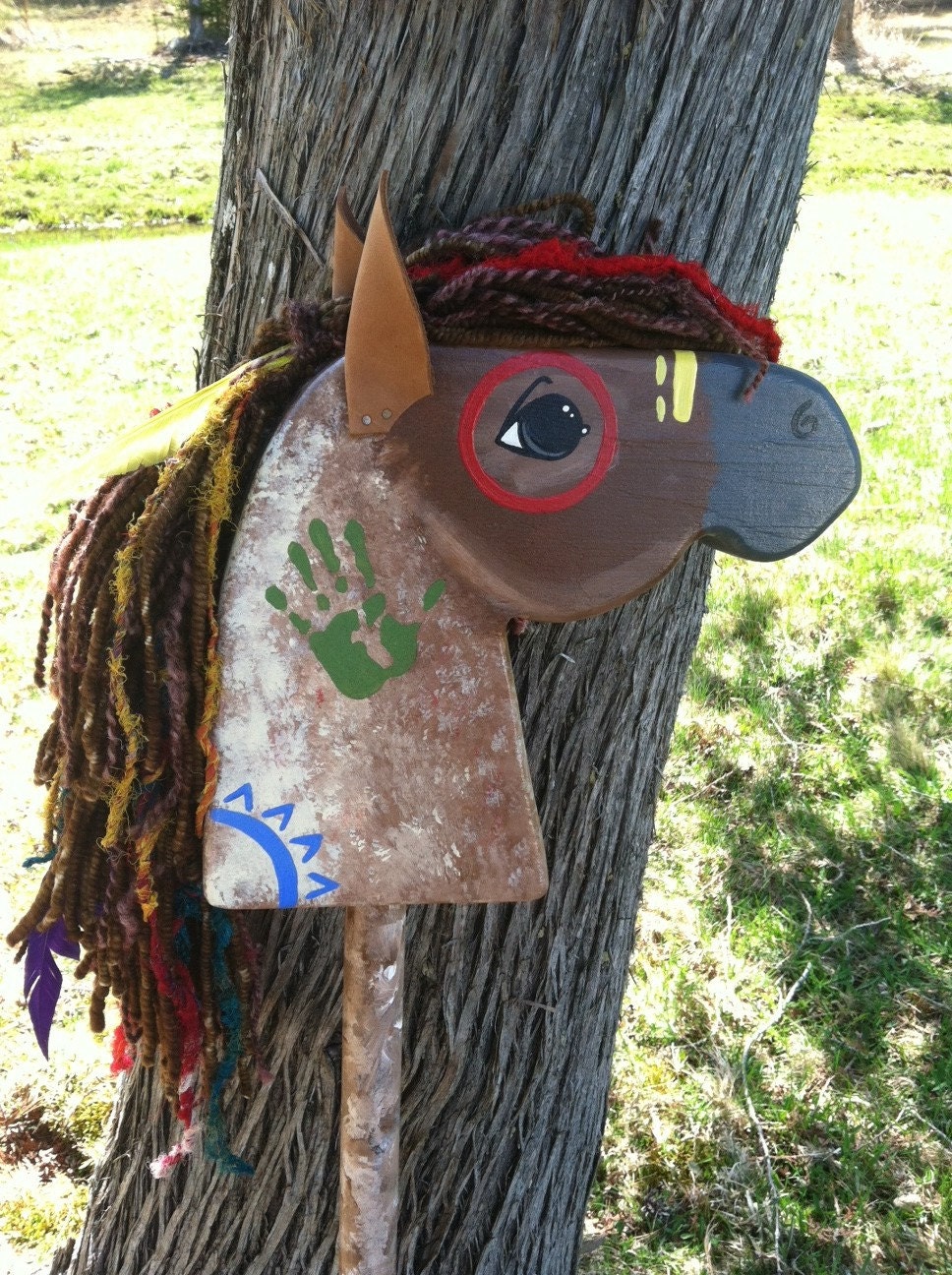 indian on horse figurine