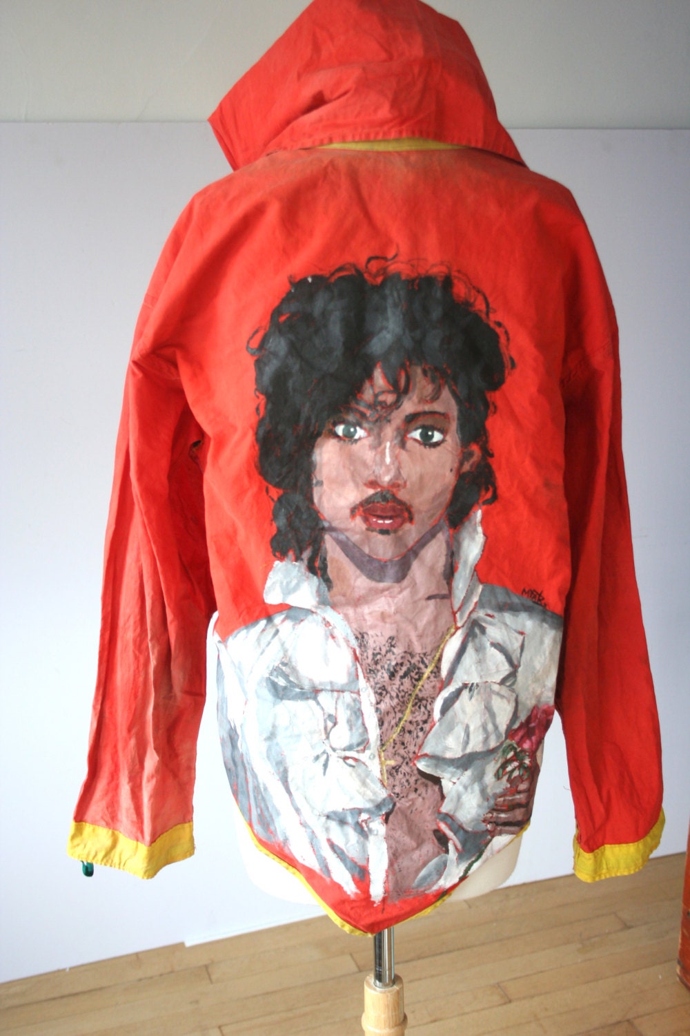 Vintage Handmade Prince Jacket 1980s Pop Art Clothing - Amazing