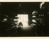 Vintage Photo "Boat Shop", Photography, Paper Ephemera, Antique, Snapshot, Old Photo, Group, Collectibles - 0163