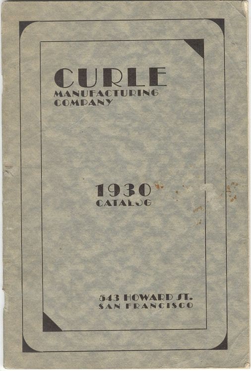 Curle Manufacturing Co. 1930 Catalog for Linotype and Interntype Parts and Supplies and Other Printing Equipment
