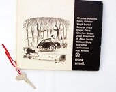 VW Bug,  VW Key, Beetle, Collectible Book, Volkswagen Bug, Beep Beep, Vintage Car Key / Black and White Art