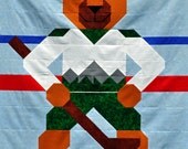 Hockey Quilt pattern with multiple sizes