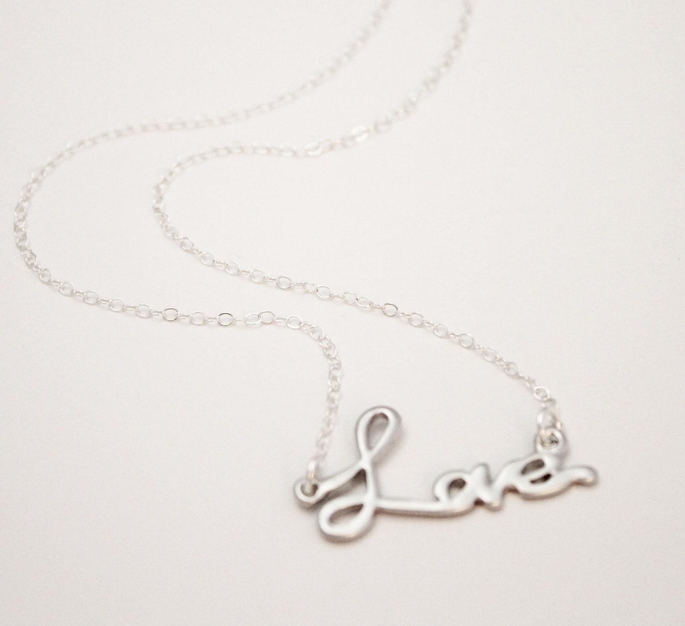Silver Love Anklet