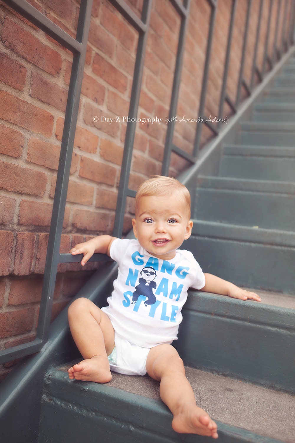 Gangnam Style Baby ONESIE - Toddler Tee also available - Your color choice