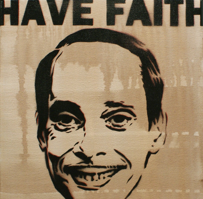 JOHN WATERS Portriat SPLATTER Drip Version 11 x 14 Graffiti and Pop Art Inspired Original Painting on Canvas