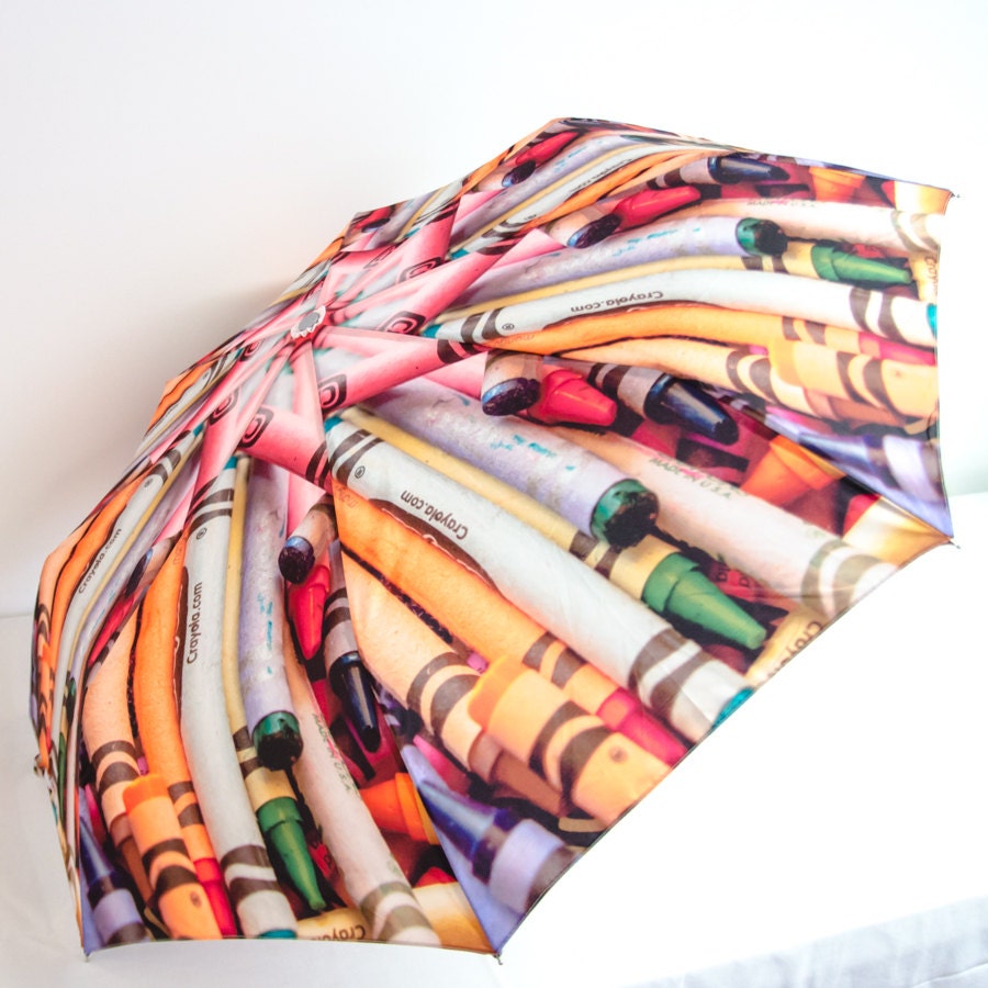 Crayon Photo Art Umbrella Great Teacher Gift, Art Student, Young At Heart
