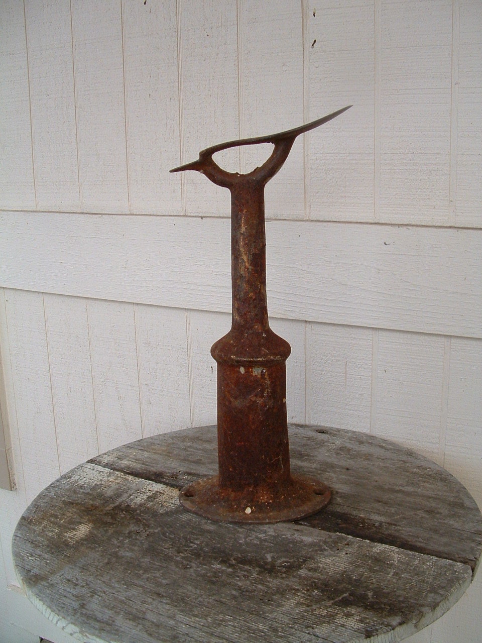 Cobblers Rusty Iron Shoe Repair Anvil Form