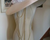Huge wedding hat 1920s Great gadsby hat boardwalk empire inspired vintage style hat