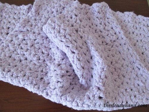 Light Purple Baby Blanket B14