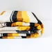 Vintage brown and yellow navajo aztec man bohemian Blanket/Rug