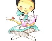 Alice and the Baby - 5"x7" print