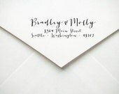 Self Inking Return Address Stamp - Calligraphy Style