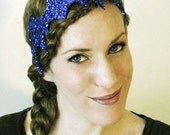 custom color bat headband - sparkly Halloween accessory