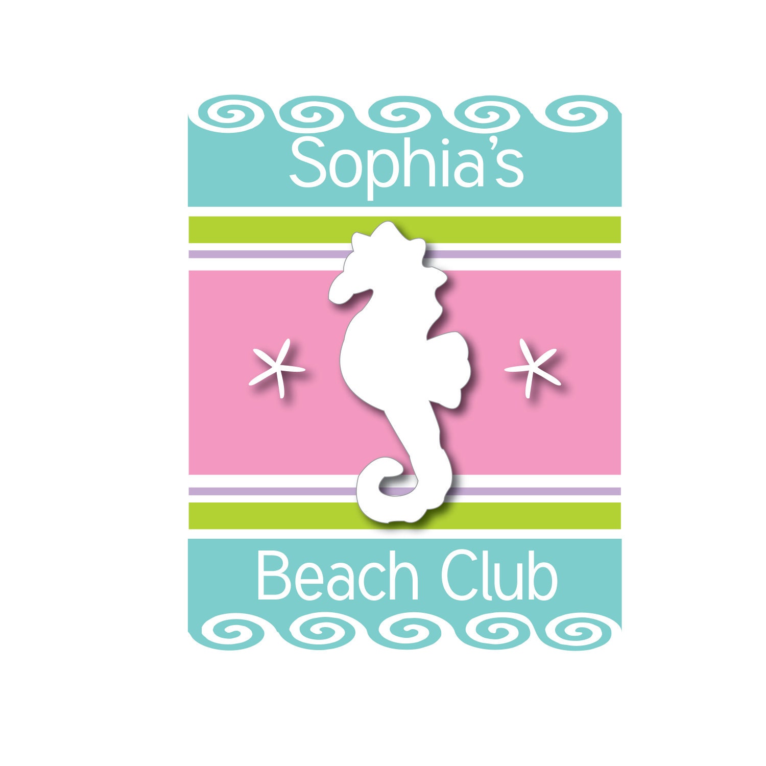 Nautical Nursery, Nursery Wall Art, Kids Wall Art, Personalized Childrens, Beach Nursery, Nursery Print, Baby Name Print, Beach Club