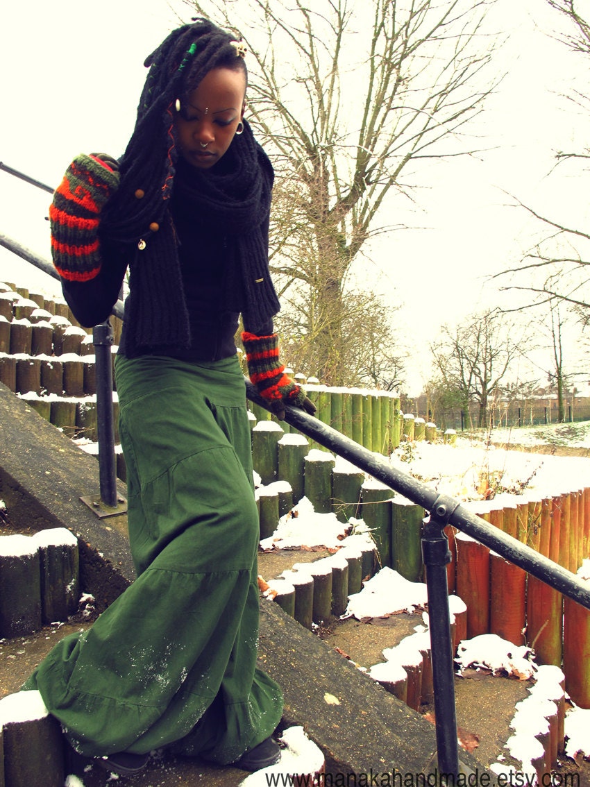 Anahata - OOAK Bohemian Baggy pants