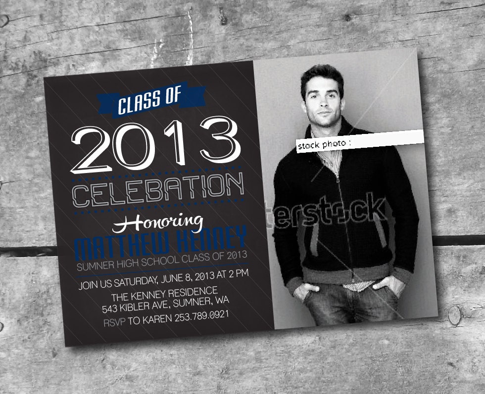 Graduation Party Invitation - PRINTABLE INVITATION by Itsy Belle Il_570xn