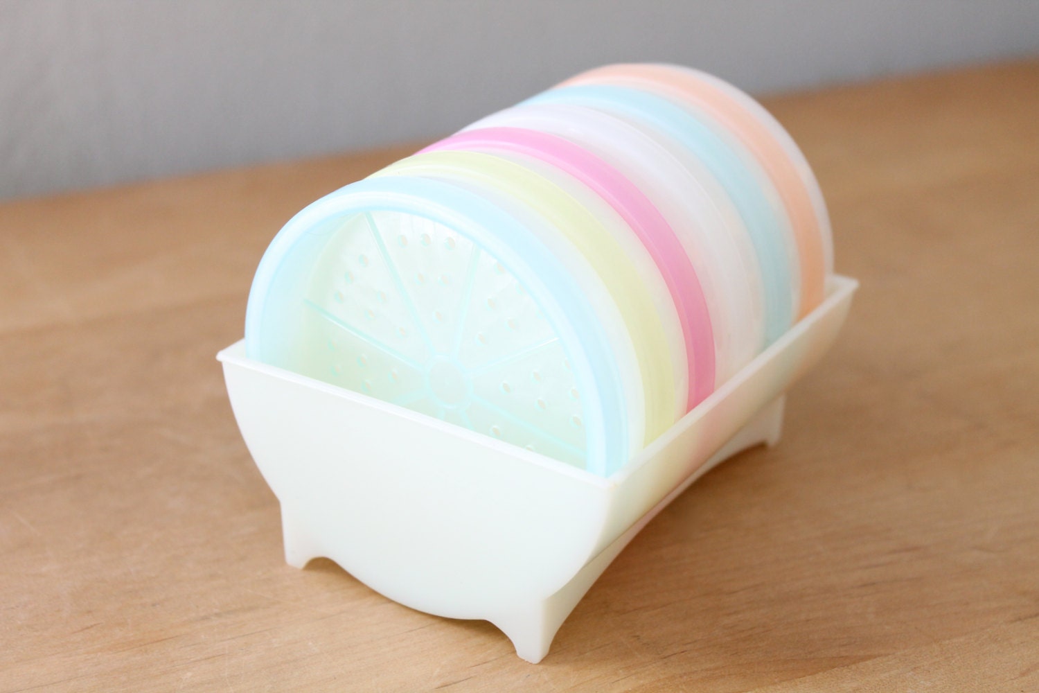 Tupperware Pastel Coasters