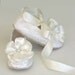 Toddler shoes - Flower Girl Ballet Flat - Ballet Slipper - Ivory Brocade - Baby Souls Baby Shoes
