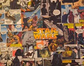 Star Wars wall art 16 x 20 comic collage on canvas - Luke, Leia, Han Solo, Chewbacca, and MORE