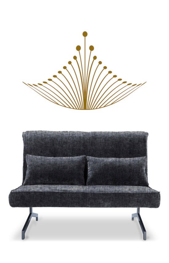 Royal Crown Headboard Wall DECAL- BED- interior design, tattoo, sticker art, room, home and business decor Twin Double Full Queen