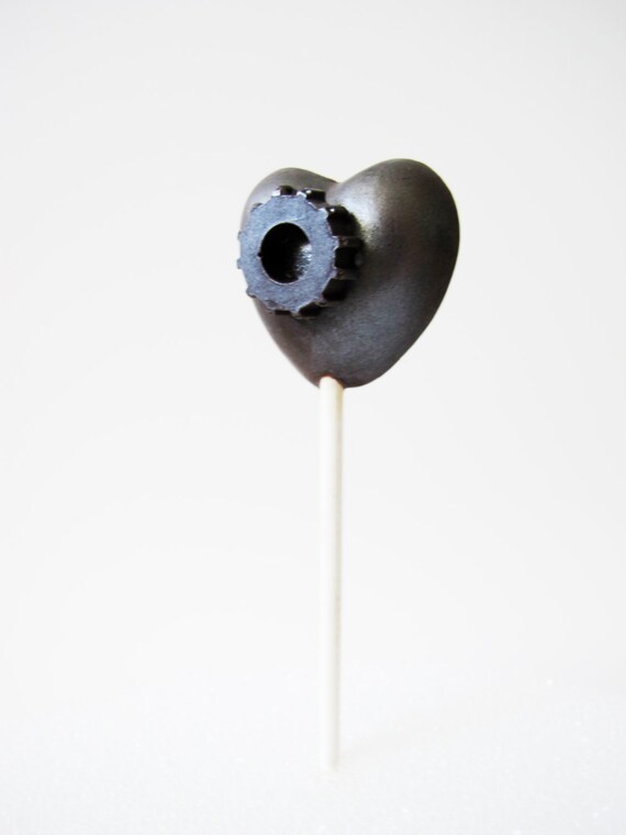 5 Chocolate Lollipops: The Heart Gear Il_570xn