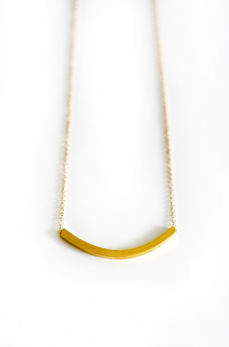Gold Bar Necklace