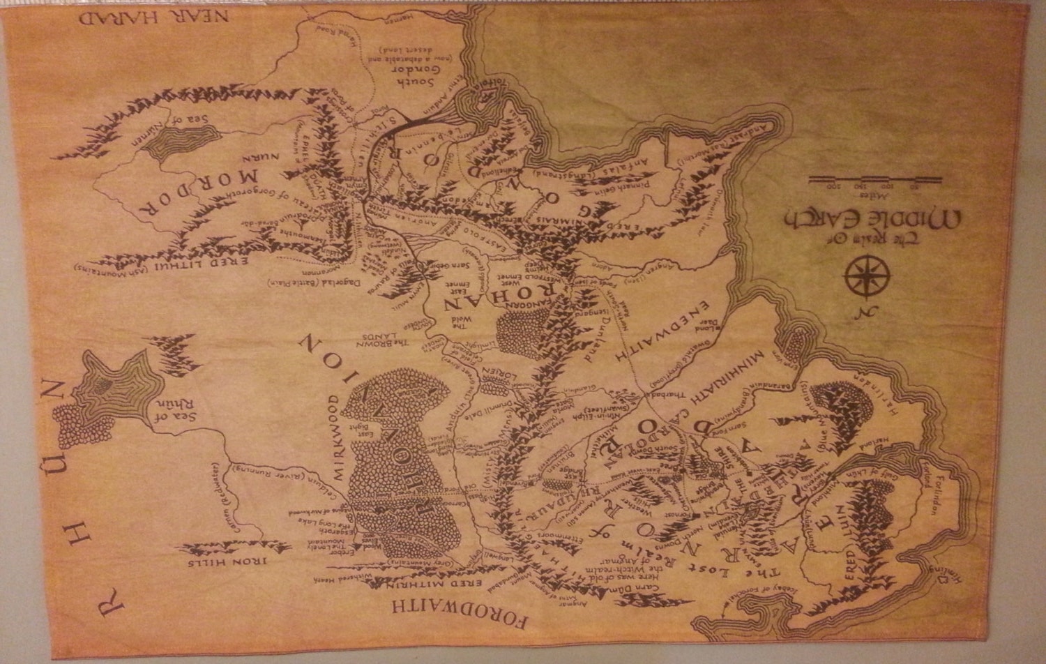 Canvas fabric map - using any map fabric - made to order