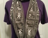 Portal symbols Infinity KNIT scarf - made to order