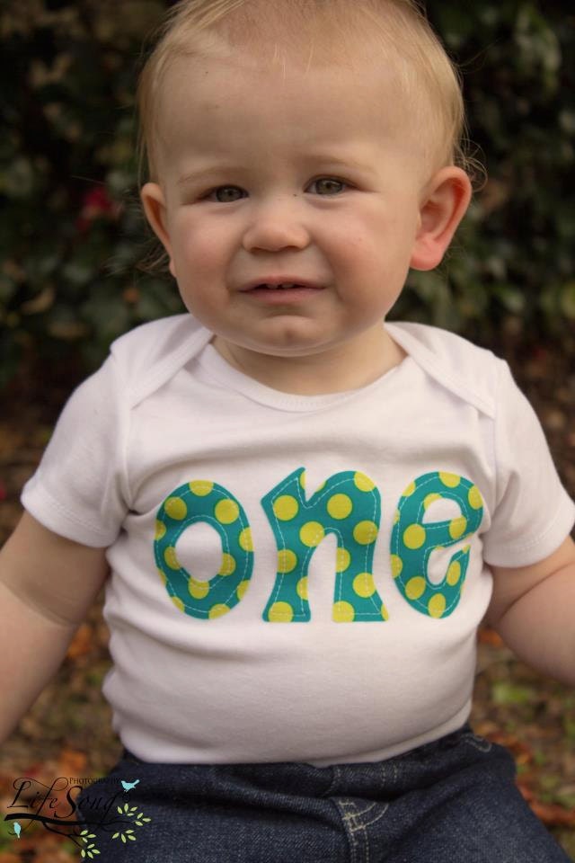 Custom 1st Birthday Onesie (Choose from over 40 fabrics)