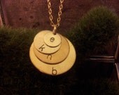 Custom four disk pendant. free shipping.